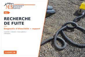 Recherche de fuite sur toiture-terrasse à Saint-Brieuc et dans les Côtes-d’Armor avec diagnostic d’étanchéité.