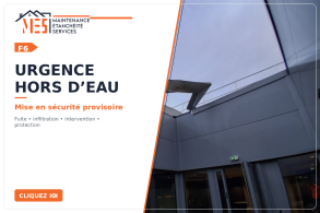 Urgence hors d’eau pour fuite ou infiltration en toiture-terrasse à Saint-Brieuc et dans les Côtes-d’Armor.