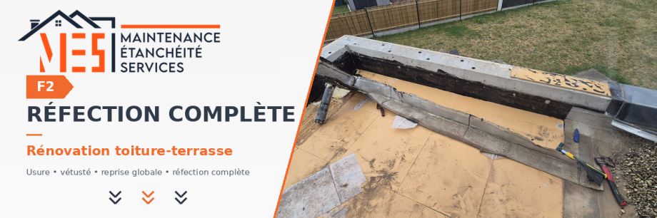 Réfection complète de toiture-terrasse à Saint-Brieuc et dans les Côtes-d’Armor avec rénovation globale de l’étanchéité.