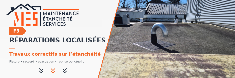 Réparation localisée d’étanchéité de toiture-terrasse à Saint-Brieuc et dans les Côtes-d’Armor avec reprise ponctuelle sur ouvrage existant.