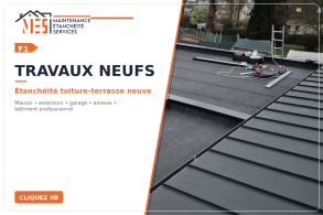 Travaux neufs d’étanchéité de toiture-terrasse à Saint-Brieuc et dans les Côtes-d’Armor par MES Étanchéité.